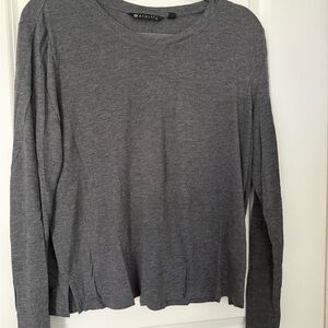 Athleta Charcoal Heather Long Sleeve Tee